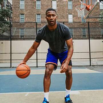 BALENNZ T Shirts for Men Pack Mens T Shirts Quick Dry Tshirts Shirts for Men Mens Shirts Short Sleeve Basketball Shirts for Men 5 Pack Black, Dark Grey, Dark Blue, Wine, Army Large