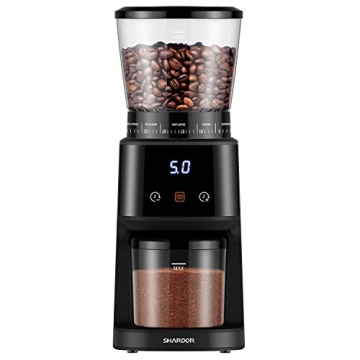 SHARDOR Conical Burr Coffee Grinder with Digital Timer