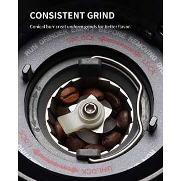 SHARDOR Conical Burr Coffee Grinder with Digital Timer