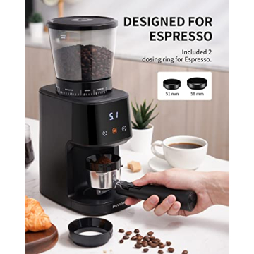 SHARDOR Conical Burr Coffee Grinder with Digital Timer