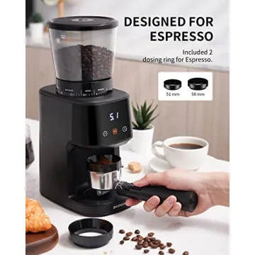 SHARDOR Conical Burr Coffee Grinder with Digital Timer