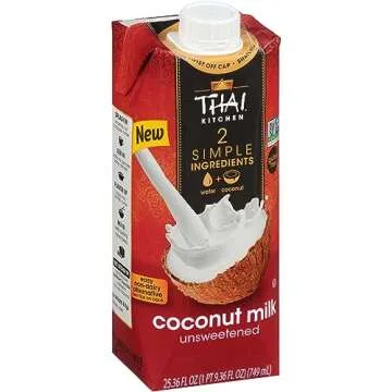 Thai Kitchen Unsweetened Coconut Milk, 25.36 fl oz (Pack of 6) for Creamy Delights