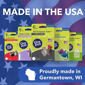 Glue Dots Mini Double-Sided Adhesive Dots for Crafts