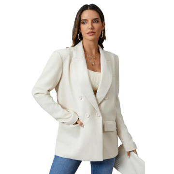 TRNY Women's Oversized Double-Breasted Suit Blazer - Chic Green Classic