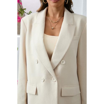Stylish Women’s Oversized Double-Breasted Blazer Jacket