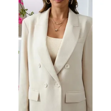 Stylish Women’s Oversized Double-Breasted Blazer Jacket