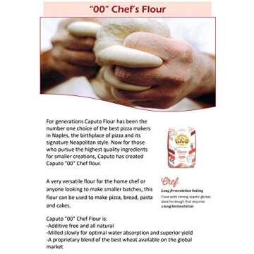 Antimo Caputo Chefs Flour - Italian Double Zero 00 - Soft Wheat for Pizza Dough, Bread, & Pasta, 2.2...