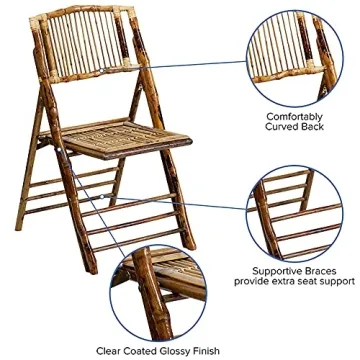 Stylish Folding Bamboo Chairs Set for Any Occasion