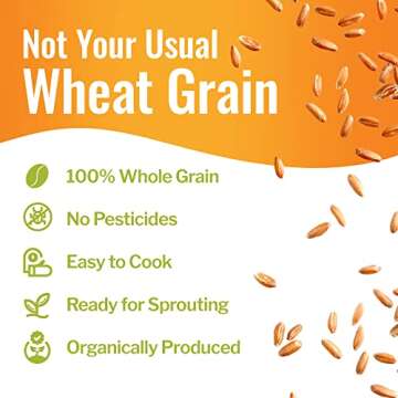 Grand Teton Ancient Grains - 100% Organic Spelt Berries, 5 lbs, Whole Unmilled Spelt Berries, US-Grown Farro Organic Grain, Nutritious Baking Staple, Whole Grain Spelt in Brown Paper Bag