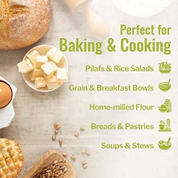 Grand Teton Ancient Grains - 100% Organic Spelt Berries, 5 lbs, Whole Unmilled Spelt Berries, US-Grown Farro Organic Grain, Nutritious Baking Staple, Whole Grain Spelt in Brown Paper Bag