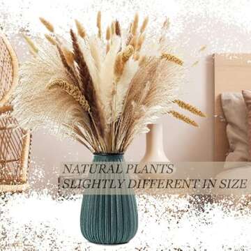 Dried Pampas Grass Decor DIY Boho Natural Dried Flower Decor Pompous Dried Plants Bouquet for Wedding Vase Home Floral Arrangements