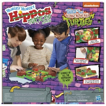 Hungry Hungry Hippos Teenage Mutant Ninja Turtles Game