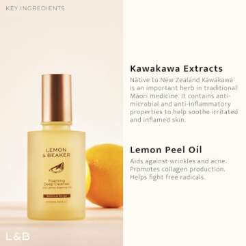 Hydrating Foaming Lemon Facial Cleanser - Vegan & Gentle