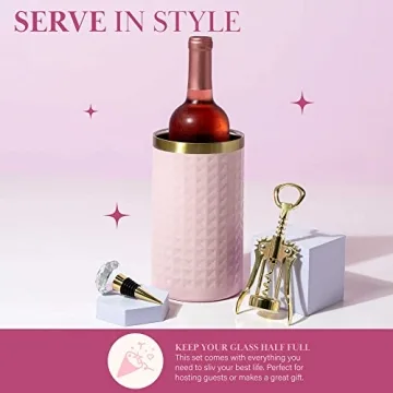 Chic Paris Hilton Wine Chiller Set for Entertainers