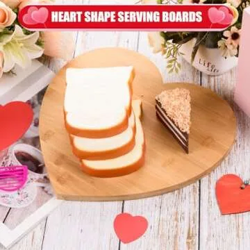 AWIZOM Heart Shaped Cutting Board for Romantic Serving