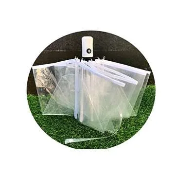 AIXICWXI Automatic Folding Transparent Travel Umbrella
