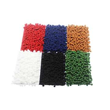 Yalulu 20Yards Mini Pom Pom Trim Ball Fringe Ribbon DIY Sewing Accessory Lace Trim for Pillow Curtains Home Decoration (Light Purple)