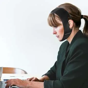 Buyongwant V Line Lifting Mask V Shaped Face Chin Strap for Sleeping,Sagging,Jaw Exerciser (Black)