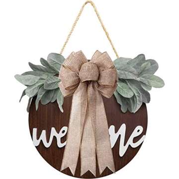 Burlap Bow Holiday Wreath Bow for Christmas & Weddings