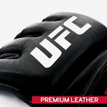 UFC Official PRO Fight Gloves - Premium MMA Gear in Black