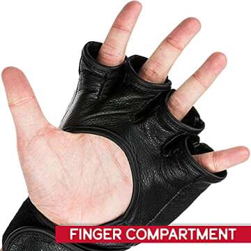 UFC Official PRO Fight Gloves - Premium MMA Gear in Black