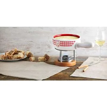 Kuhn Rikon 6 Piece Cheese Fondue Forks with Bamboo Handles