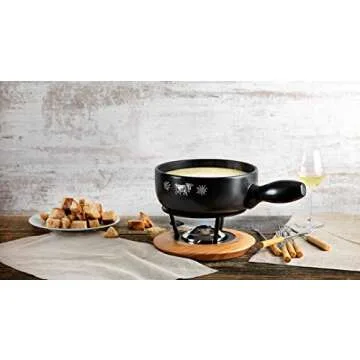 Kuhn Rikon 6 Piece Cheese Fondue Forks with Bamboo Handles