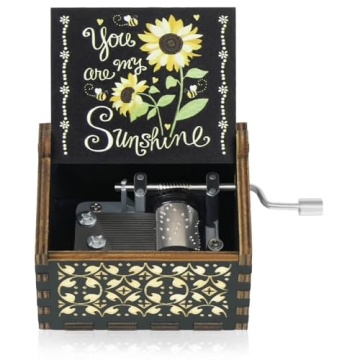 Gzdiyty You are My Sunshine Music Boxes Colorful, Christmas Anniversary Wedding Birthday Gifts for B...
