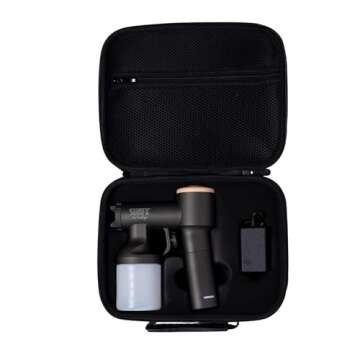 SunFX Pro Freestyle Handheld Spray Tan Gun Portable and Rechargeable Airbrush Spray Tan Cordless Machine With Carry Case (Latte)