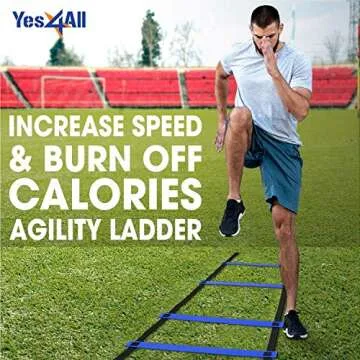 Speed Agility Ladder Training Equipment with Carry Bag