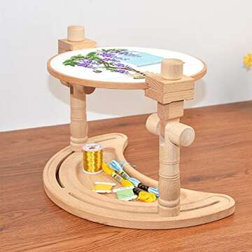 EKDJKK Adjustable Embroidery Stand for Crafting Warmth