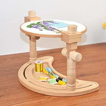 EKDJKK Adjustable Embroidery Stand for Crafting Warmth