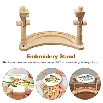 EKDJKK Adjustable Embroidery Stand for Crafting Warmth