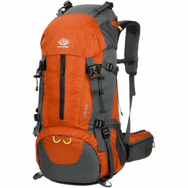 WoneNice 50L Waterproof Hiking Daypack with Cover