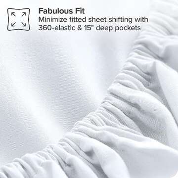 Bare Home 7 Piece Comforter & Sheet Set for Queen Bed