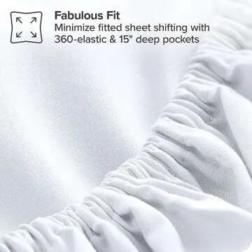 Bare Home 7 Piece Comforter & Sheet Set for Queen Bed