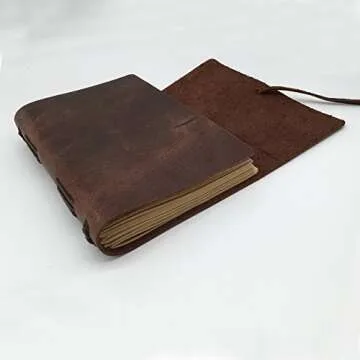 Genuine Leather Journal - Handmade Writing Notebook for Everyone