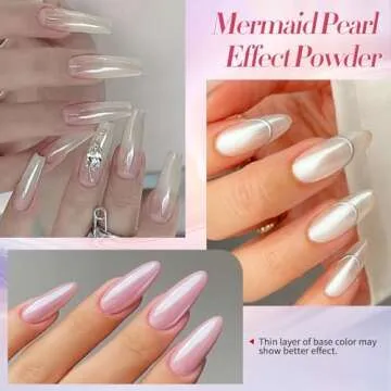 Born Pretty White Pearl Chrome Nail Powder for Nail Art