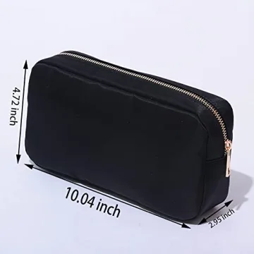 Kaymey Large Cosmetic Bag Stylish Makeup Pouch Nylon