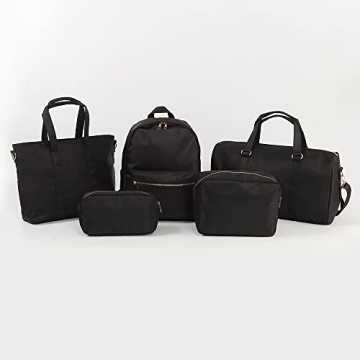 Kaymey Large Cosmetic Bag Stylish Makeup Pouch Nylon