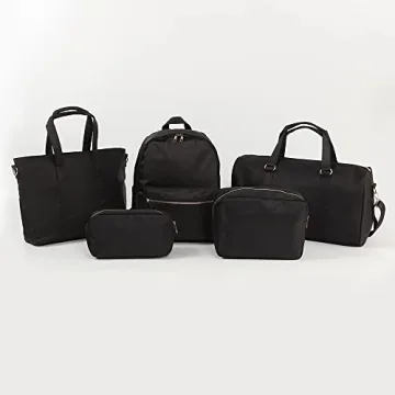 Kaymey Large Cosmetic Bag Stylish Makeup Pouch Nylon