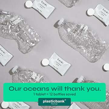 FOMIN Foaming Hand Soap Tablet Refills (6 Count) - Makes 48 fl oz (6 x 8 fl oz) - Unscented -Foaming Hand Soap Tablets, Sustainable Soap Tablets for Hand Wash