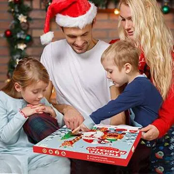 D-FantiX Kids Animals Advent Calendar 2024 Realistic Animal Figurine Toys Christmas Advent Calendar Xmas 24 Days Christmas Countdown Calender for Boys and Girls