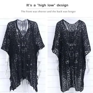 Shermie Swimsuit Cover Ups - Casual Crochet Coverup