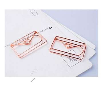 Cute Envelope Shape Paper Clips for Fun Organization
