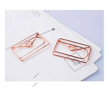 Cute Envelope Shape Paper Clips for Fun Organization
