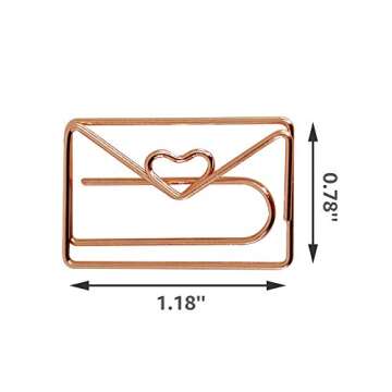 Cute Envelope Shape Paper Clips for Fun Organization