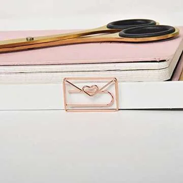 Cute Envelope Shape Paper Clips for Fun Organization