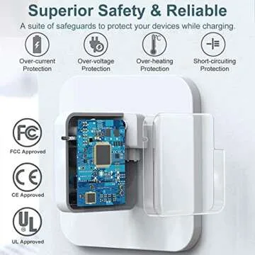 Mac Book Pro Charger - 118W USB C Charger Fast Charger Compatible with MacBook Pro/Air, M1 M2 M3 M4, iPad Pro, Samsung Galaxy, and More USB-C Devices(6.6 ft Cable Included)