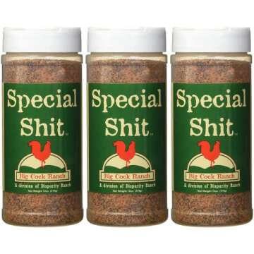 Special Shit Seasoning for Meat and Food - Pack of 3 | Unique All-Purpose Blend